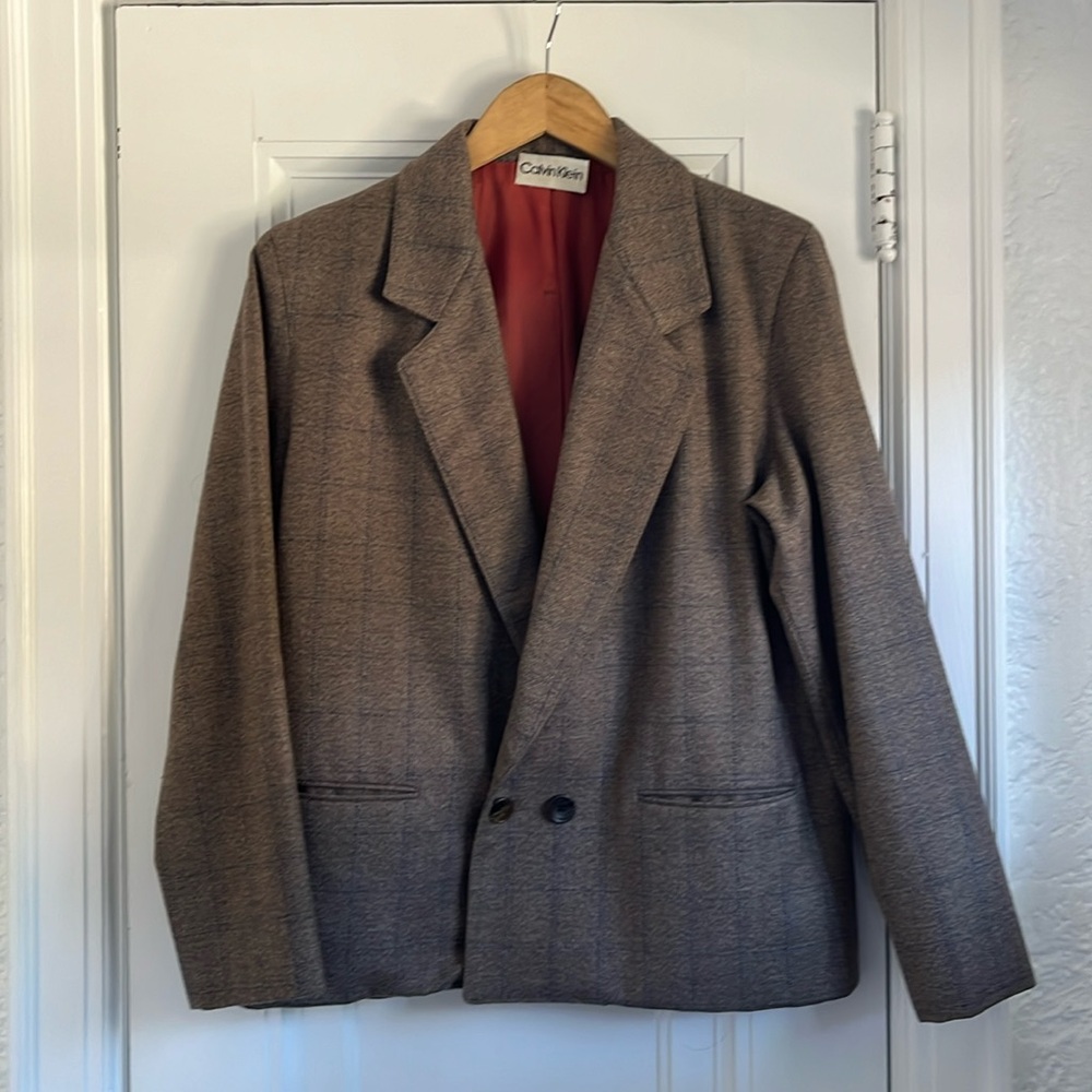 VINTAGE Calvin Klein Vintage Wool Blazer, Size 6